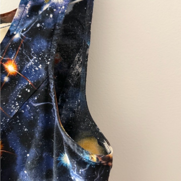 ModCloth Nebula Outer Space Galaxy Science Sleeveless Mini Dress Size Small - Picture 5 of 16